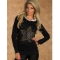 Pullover S&W Fashion - Stern - Schwarz