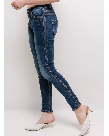Jeans Jewelly - Nieten Band - Blau