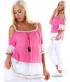 Bluse 5People!S - Fransen - Pink