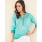 Langarmshirt Capucine - Glanz - Mint