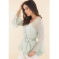 Bluse Hello Kiss - Crinkle - Mint