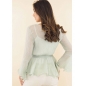 Bluse Hello Kiss - Crinkle - Mint