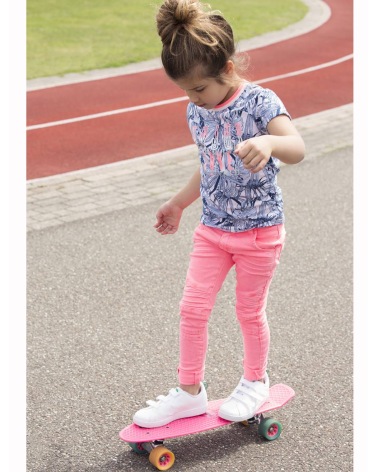 Girls DJ Dutch Jeans - Röhren Jeans - Neonpink