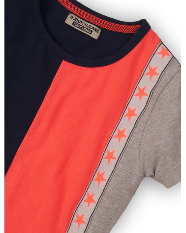 Girls DJ Dutch Jeans - Kurzarmshirt - Blau/Pink