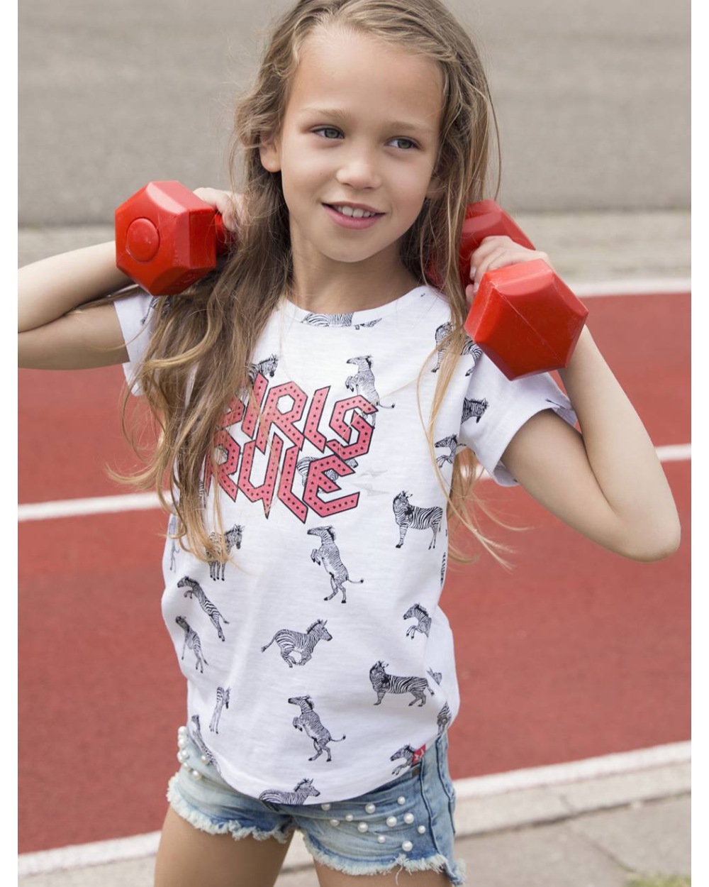 Girls DJ Dutch Jeans - Kurzarmshirt - Weiss