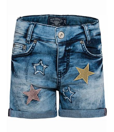 Kids Girls Blue Effect - Jeans Shorts - Blau