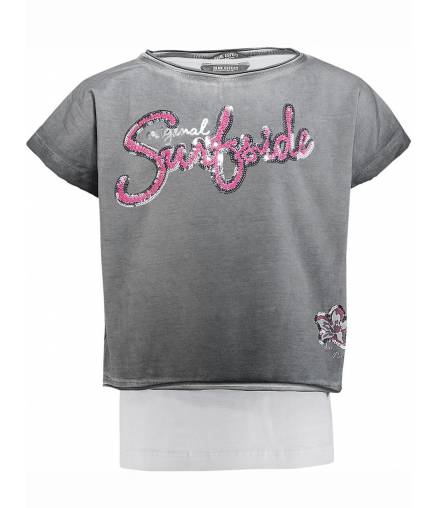 Kids Girls Blue Effect - 2teiliges Shirt - Grau