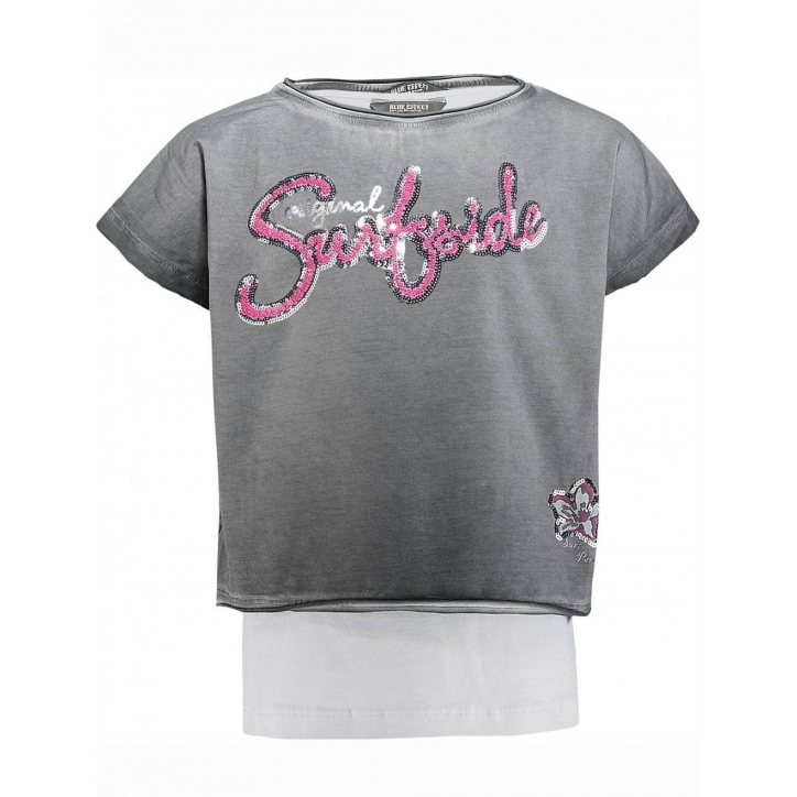 Girls Blue Effect - 2teiliges Shirt - Grau