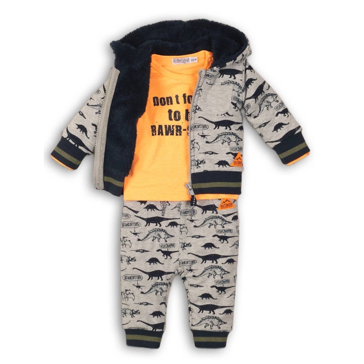 Boys Dirkje - Dreiteiliges Set - Grau/Orange