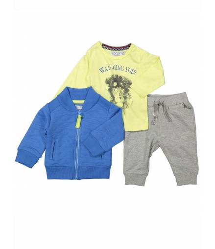 Boys Dirkje - Dreiteiliges Set - Blau/Grau/Gelb