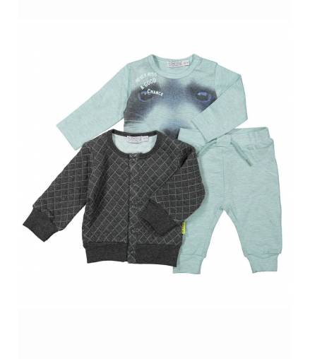 Boys Dirkje - Dreiteiliges Set - Grau/Mintgrün