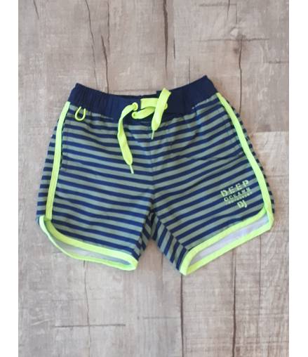 Kids Boys DJ Dutch Jeans - Badeshorts - Dunkelblau/Neongelb