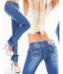 Jeans Fashion Denim - Flap Pockets - Blau