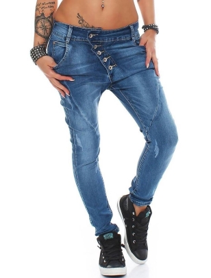 Jeans Miss VIP - Buttons - Blau