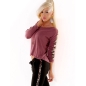 Pullover 5People!S - Feinstrick - Beere/Silber