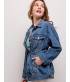 Jeans Jacke Swan - Oversized - Blau