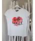 Kurzarmshirt Vogue - Hello Vogue - Weiss/Rot