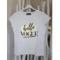 Kurzarmshirt Vogue - Hello Vogue - Weiss/Gold