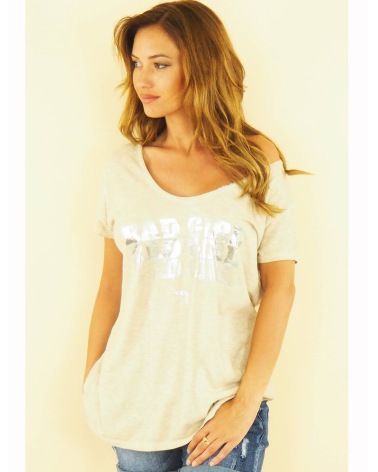 Kurzarmshirt Capucine - Bad Girl - Beige
