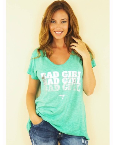 Kurzarmshirt Capucine - Bad Girl - Grün
