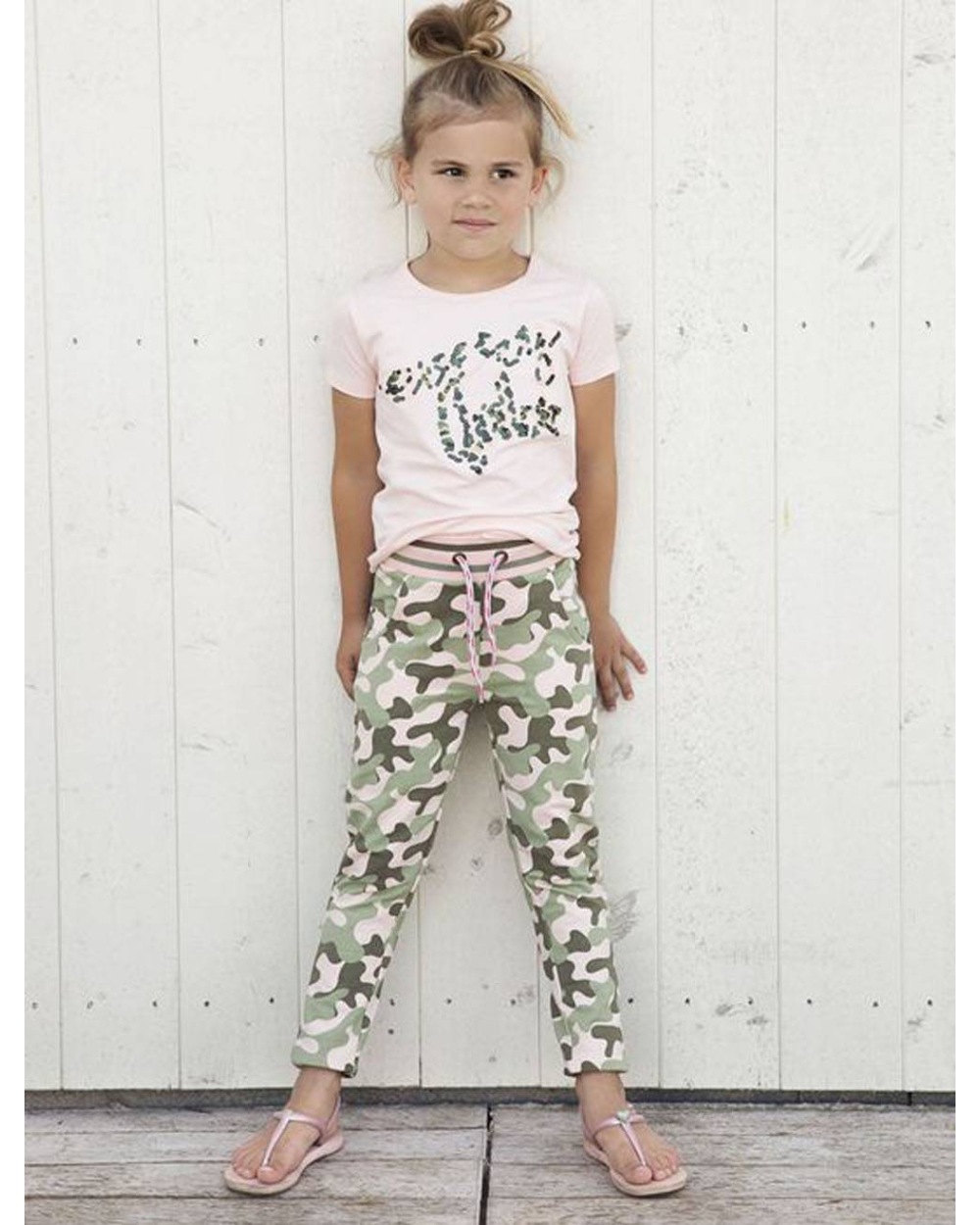 Kids Girls DJ Dutch Jeans - Kurzarmshirt  - Rosa