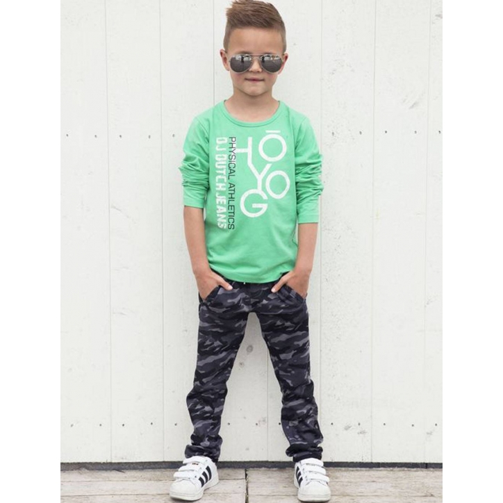 Kids Boys DJ Dutch Jeans - Langarmshirt - Grün