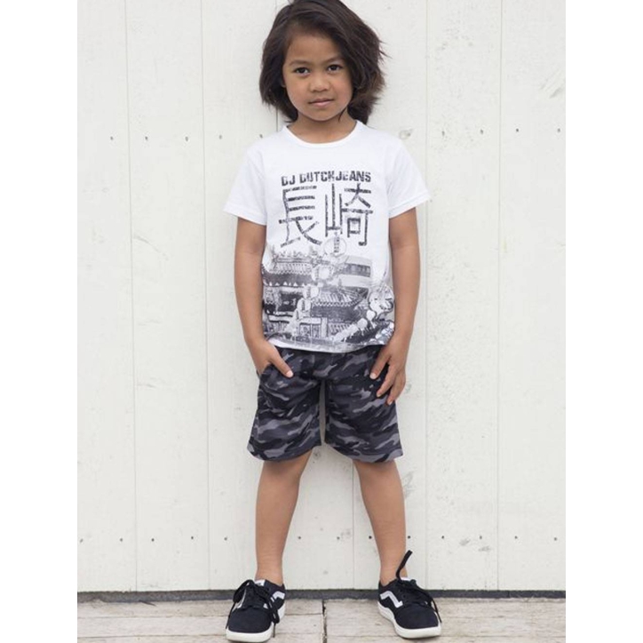 Kids Boys DJ Dutch Jeans - Shorts - Grau/Schwarz