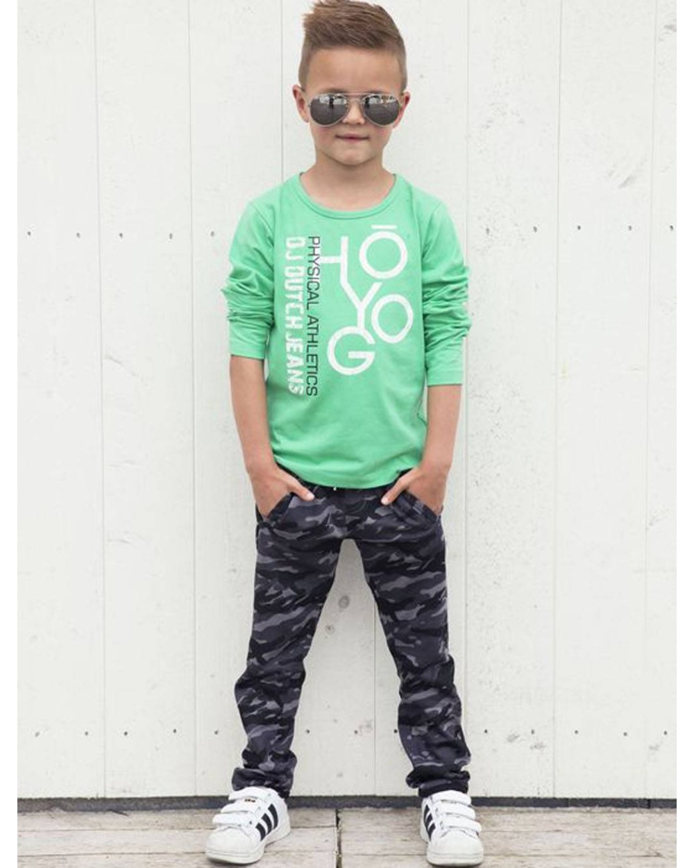 Kids Boys DJ Dutch Jeans - Jogginghose - Grau/Schwarz