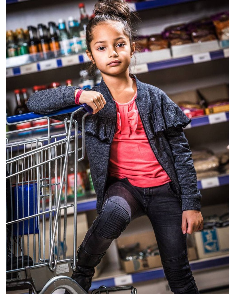 Kids Girls DJ Dutch Jeans - Jacke - Dunkelgrau