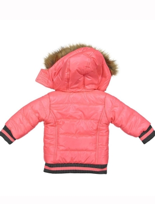 Kids Girls Dirkje - Wintermantel - Neonpink