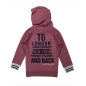 Teen Boys DJ Dutch Jeans - Hoodie Pullover - Bordeaux