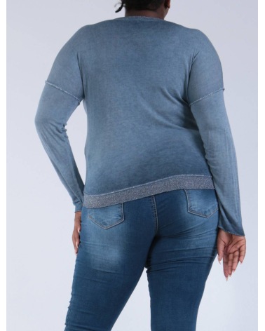 Langarmshirt New Collection - Feinstrick - Blau