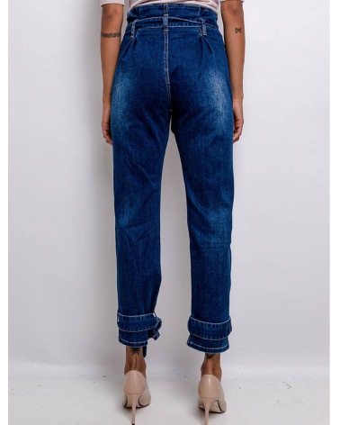 Jeans Mozzaar - Hoher Bund - Blau