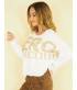 Pullover Beauty Women - Oversized - Creme/Gold