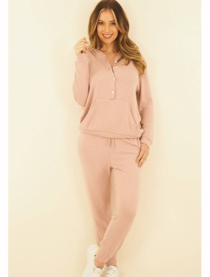 Pullover Capucine - Angora Hoodie - Rosé