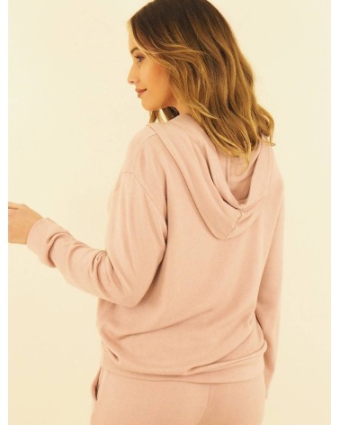 Pullover Capucine - Angora Hoodie - Rosé