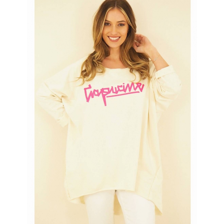 Pullover Capucine - Oversized - Ecru