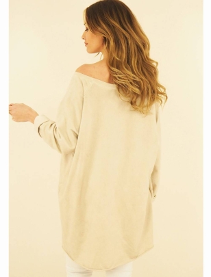 Pullover Capucine - Oversized - Beige