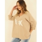 Pullover Capucine - Oversized - Hellbraun