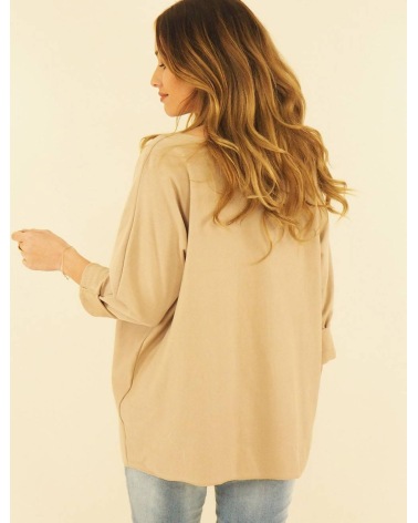 Pullover Capucine - Oversized - Hellbraun