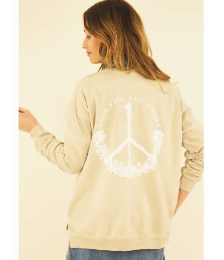 Pullover Capucine - Peace - Beige