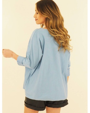 Langarmshirt Capucine - Grunge - Blau
