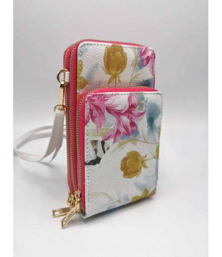 Handtasche Sommer - Blumen - Pink/Bunt