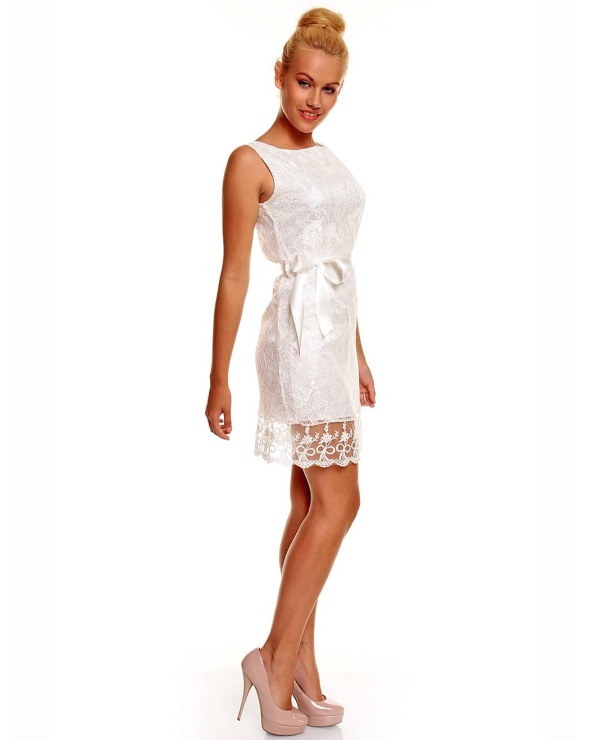 Kleid Julia Fashion - Spitze - Creme