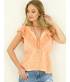 Top Capucine - V-Ausschnitt - Orange