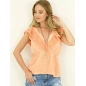 Top Capucine - V-Ausschnitt - Orange