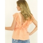 Top Capucine - V-Ausschnitt - Orange