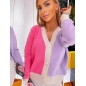 Strickjacke Italy Moda - Neon - Creme/Bunt