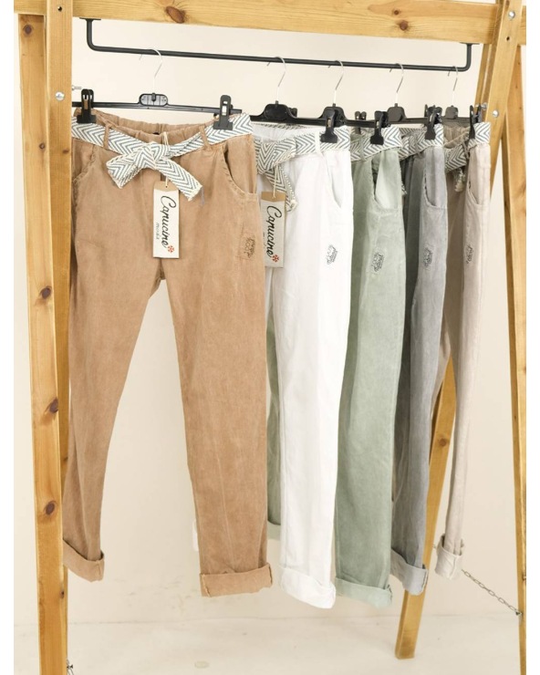 Hose Capucine - Bequem - Grau Hosen