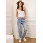 Mom Jeans SeeSee - Destroyed - Blau